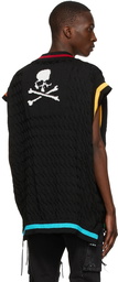 mastermind WORLD Black Polyester Vest