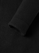 The Elder Statesman - Cashmere Zip-Up Sweater - Black