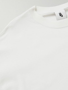Nike - Solo Swoosh Logo-Embroidered Cotton-Jersey T-Shirt - Neutrals