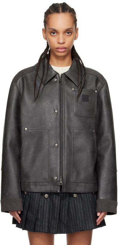Photo: Andersson Bell Gray Carpenter Faux-Leather Jacket
