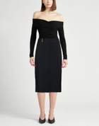 Peserico Womens Midi skirt Midnight in Blue