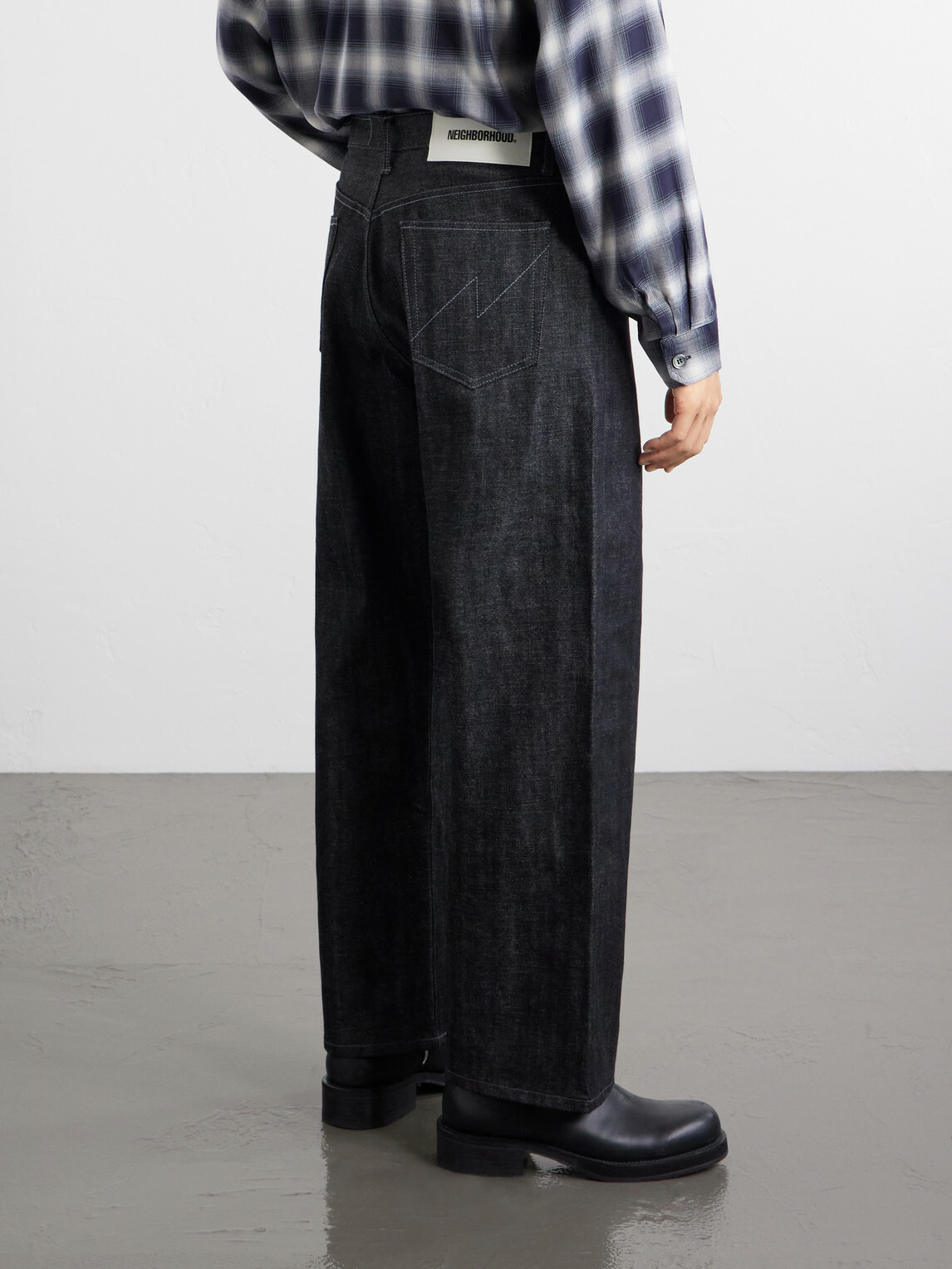 Neighborhood - 261 DP Wide-Leg Jeans - Black