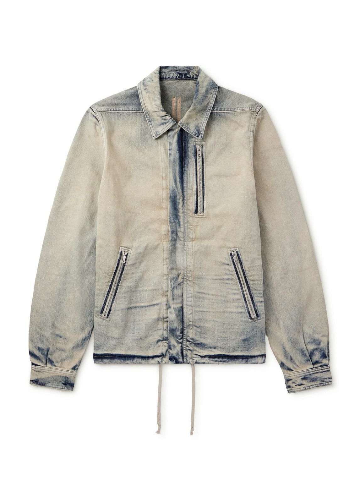 Rick Owens Drkshdw Black Denim Slave Jacket Rick Owens Drkshdw