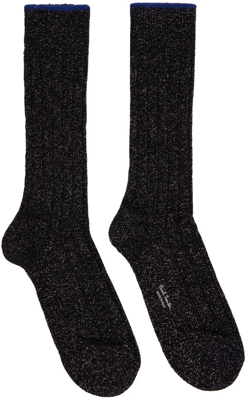 Photo: Paul Smith Four-Pack Black Quash Lurex Socks