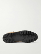 Manolo Blahnik - Sycamore Shearling-Trimmed Suede Boots - Brown