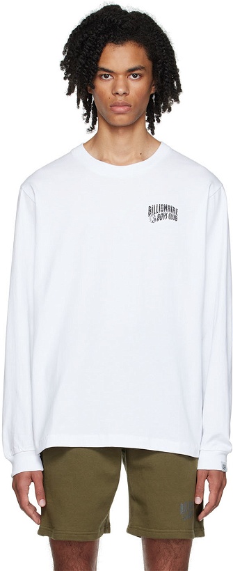 Photo: Billionaire Boys Club White Printed Long Sleeve T-Shirt