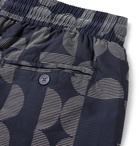 Frescobol Carioca - Short-Length Printed Swim Shorts - Blue