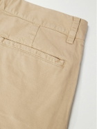 Nili Lotan - Carsen Straight-Leg Cotton-Blend Twill Trousers - Neutrals