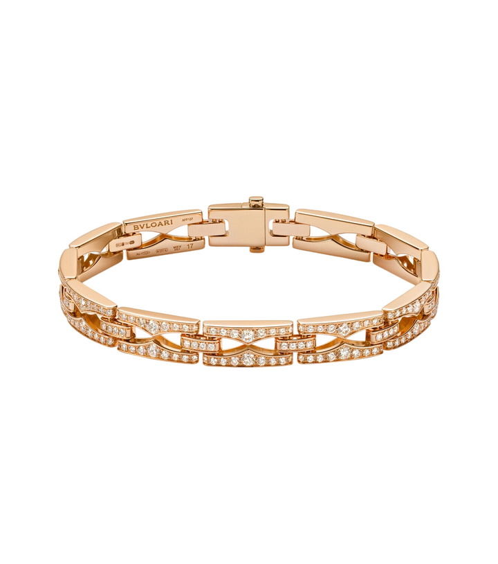 Photo: Bvlgari B.zero1 18kt rose gold bracelet with diamonds