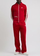Casablanca Laurel Tricot Panelled Jersey Track Pants Red Casablanca