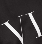 Valentino - Logo-Print Jersey Track Jacket - Men - Black