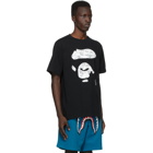 BAPE Black Camo Ape Face Space T-Shirt