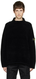 Stone Island Black Chenille Sweater