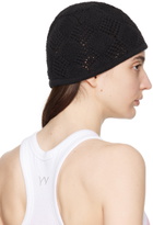 OPEN YY Black Argyle Earflap Beanie