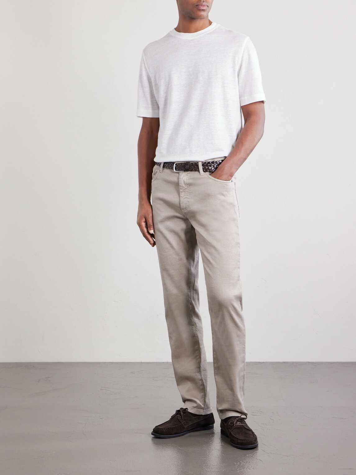 Zegna - Oasi Knitted Linen T-Shirt - White