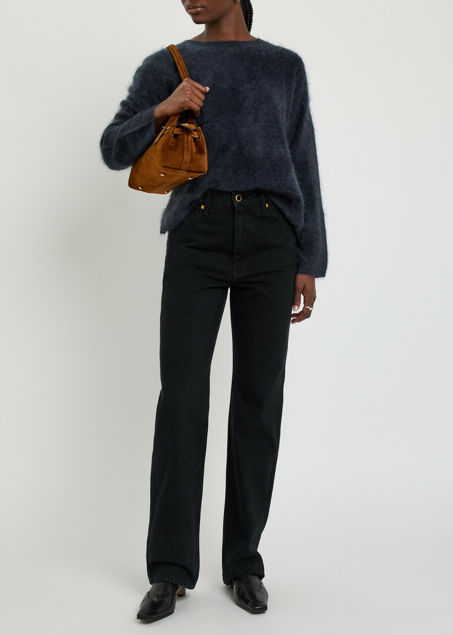 Eileen Fisher Brushed Cashmere Jumper Dark Blue