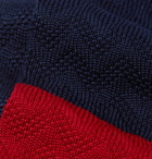 Missoni - 6.5cm Colour-Block Crochet-Knit Cotton and Silk-Blend Tie - Black