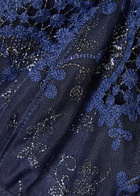 Simone PÉRÈLE Wish Floral-embroidered Tulle Plunge bra Dark Blue