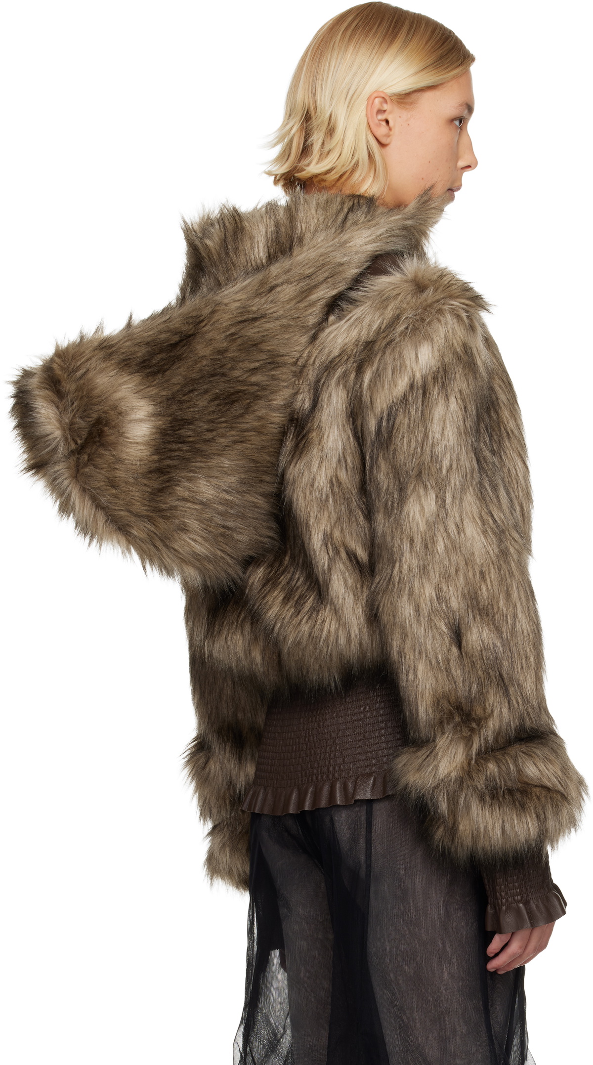 Nicklas Skovgaard SSENSE Exclusive Brown Joan Leather Jacket