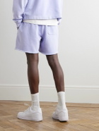 John Elliott - Skeptic Wide-Leg Cotton-Jersey Drawstring Shorts - Blue