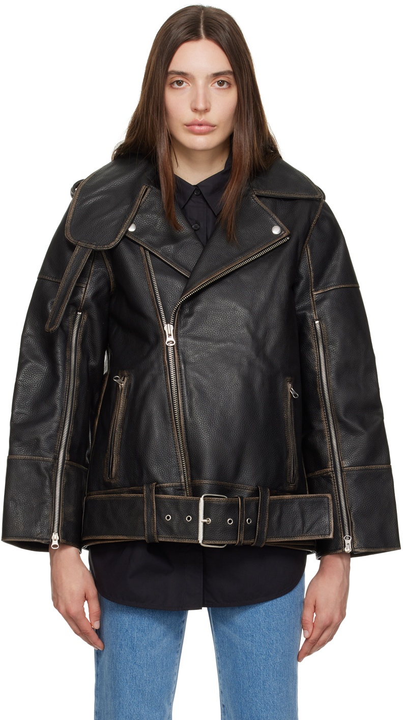by Malene Birger Black Beatrisse Leather Jacket by Malene Birger
