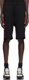 Hugo Black Cotton-Terry Shorts