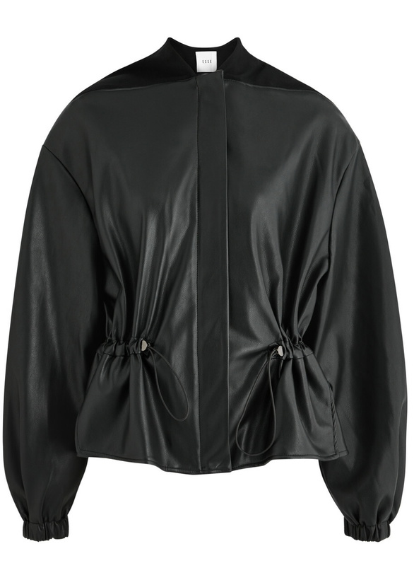 Photo: Esse Studios Synca Faux Leather Jacket Black