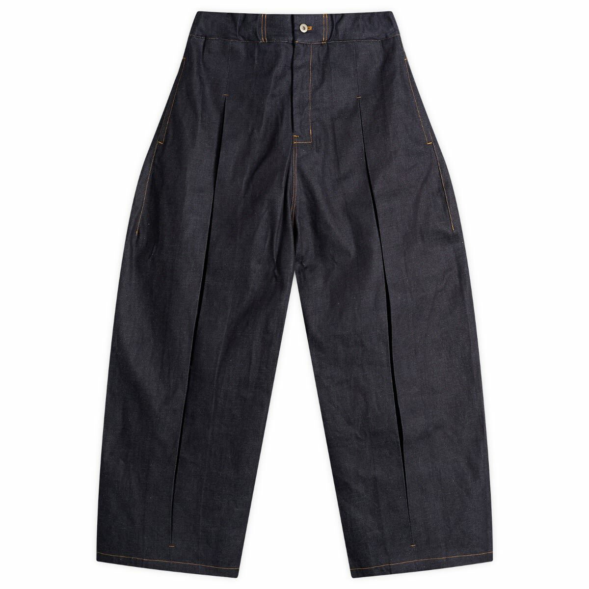 Sage Nation Men's Malay Wide Leg Trousers in Black SAGE NATION