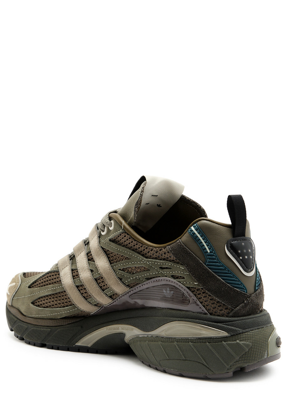 Adidas X Wales Bonner Adistar Cushion Panelled Mesh Sneakers Green