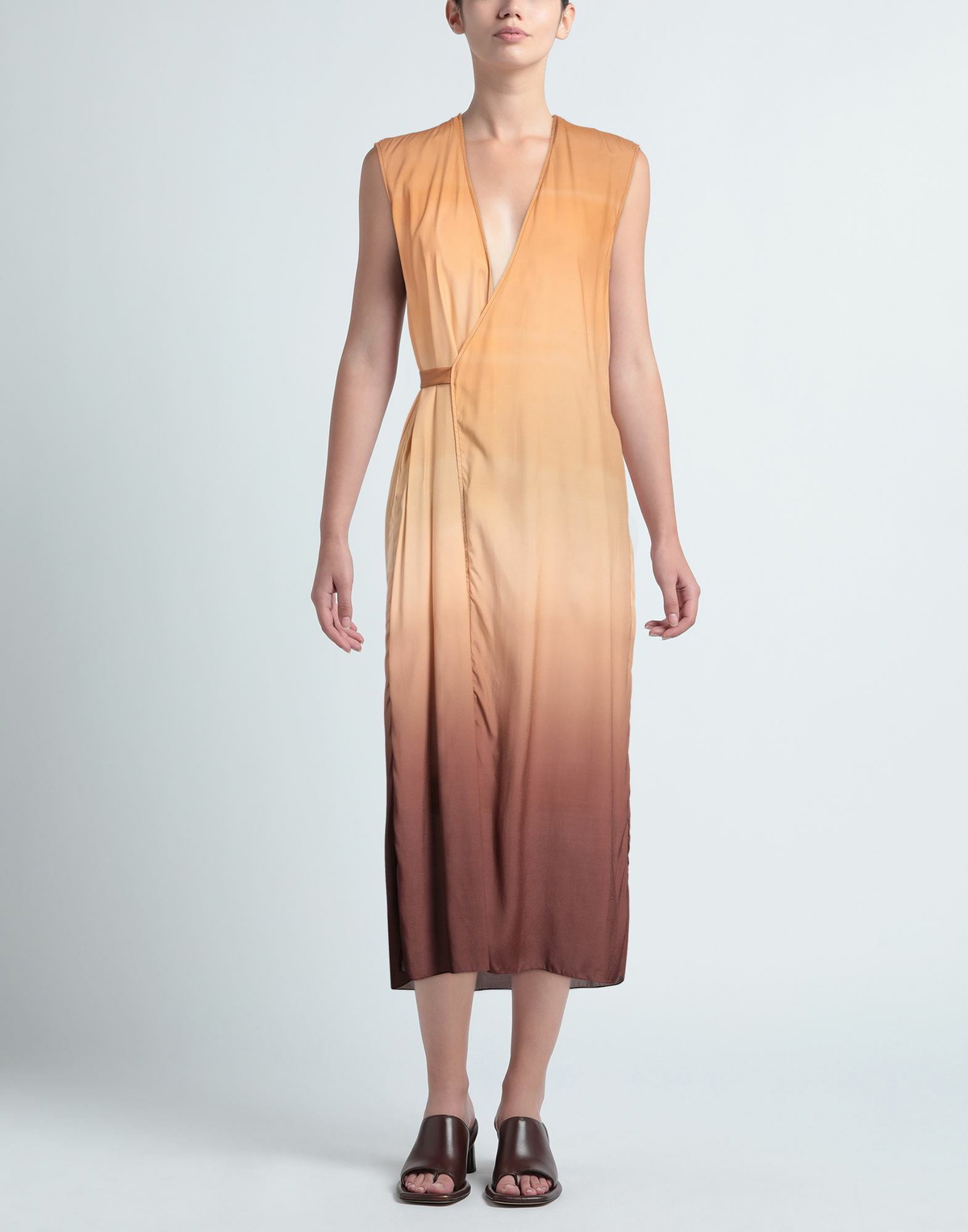 Gauchere Womens Midi dress Apricot