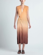 Gauchere Womens Midi dress Apricot