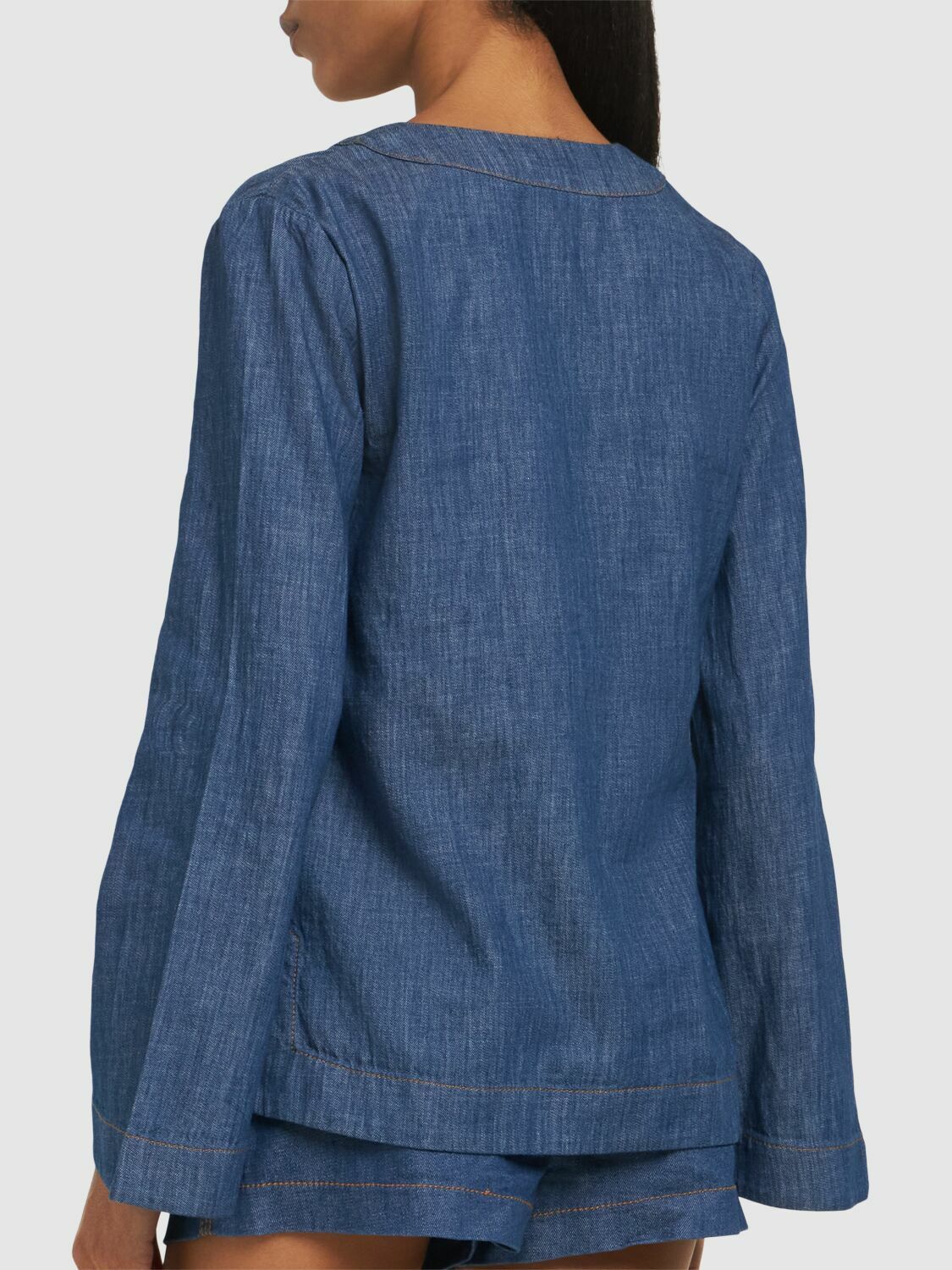 【Zimmermann】Wylie denim tunic Zimmermann Wylie Railway Blue Denim Tunic Dress New And