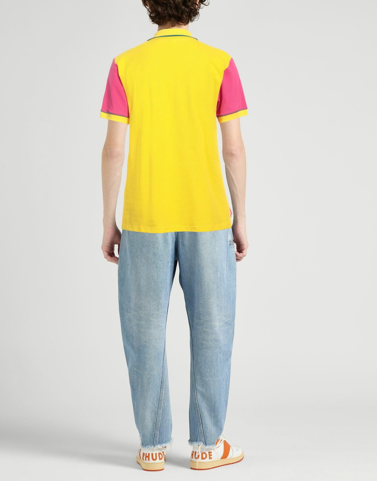 Moschino Mens Polo shirt Fuchsia