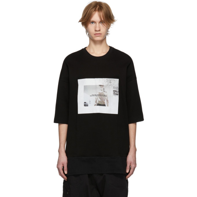 Photo: Julius Black Waffle Knit T-Shirt