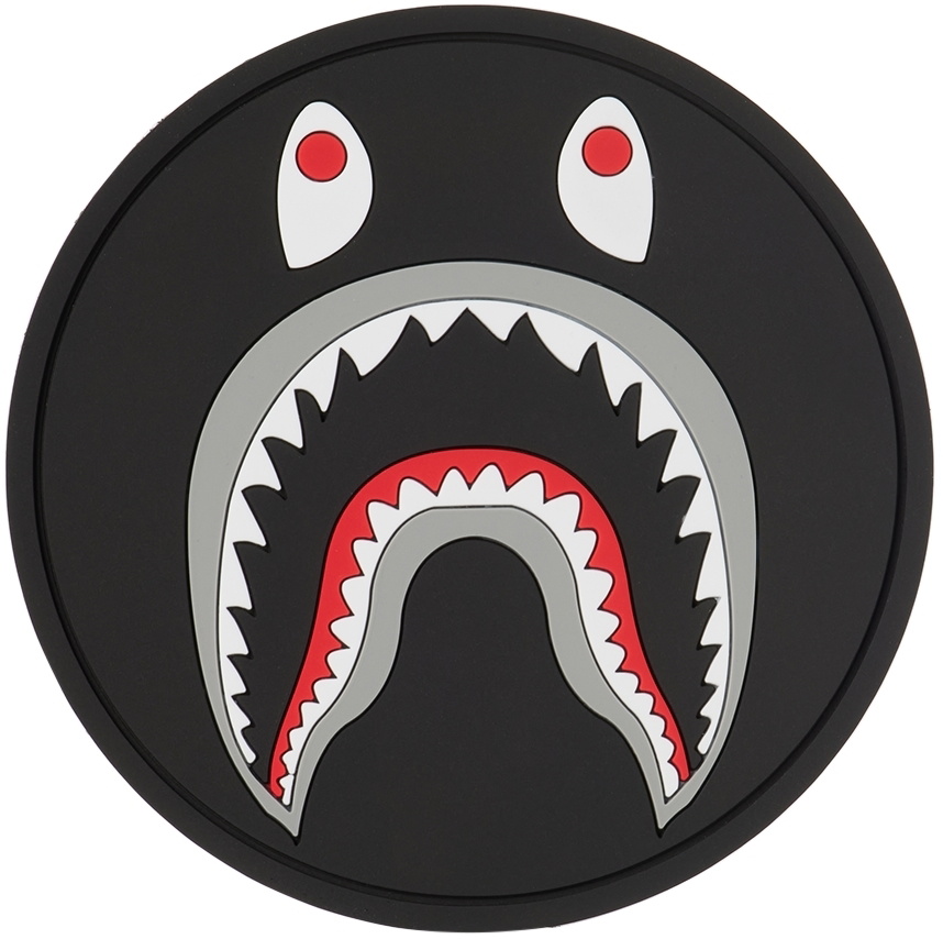 BAPE Black Shark Rubber Coaster A Bathing Ape