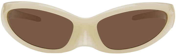 Photo: Balenciaga Beige Skin Cat Sunglasses