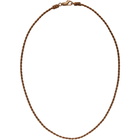 Emanuele Bicocchi SSENSE Exclusive Rose Gold Birdcage Knots Necklace