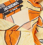 Jacquemus - Camp-Collar Floral-Print Cotton-Gauze Shirt - Yellow