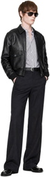 A.P.C. Black Short Leather Jacket
