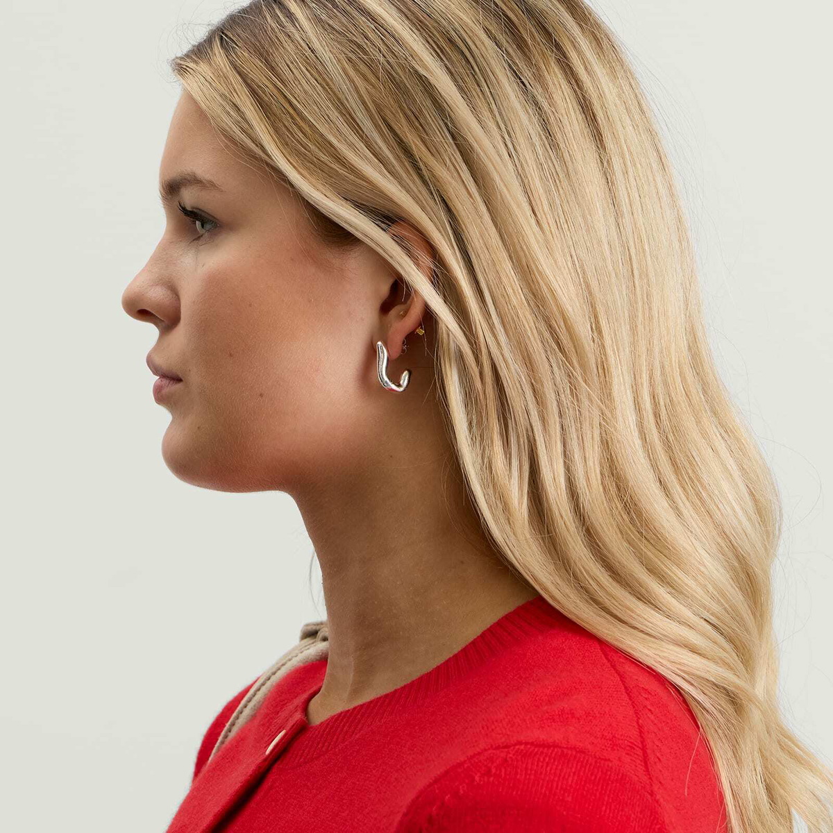 Simuero Women's Gamba Earrings in Silver 