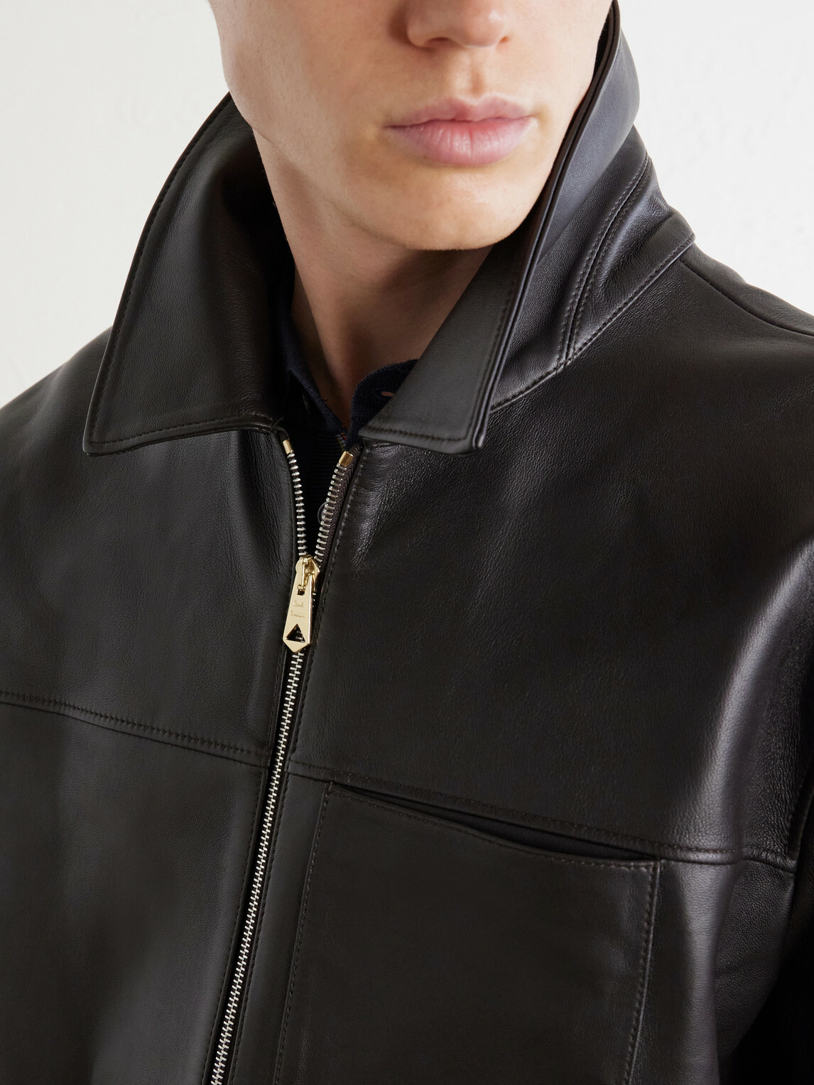 Paul Smith - Leather Jacket - Brown