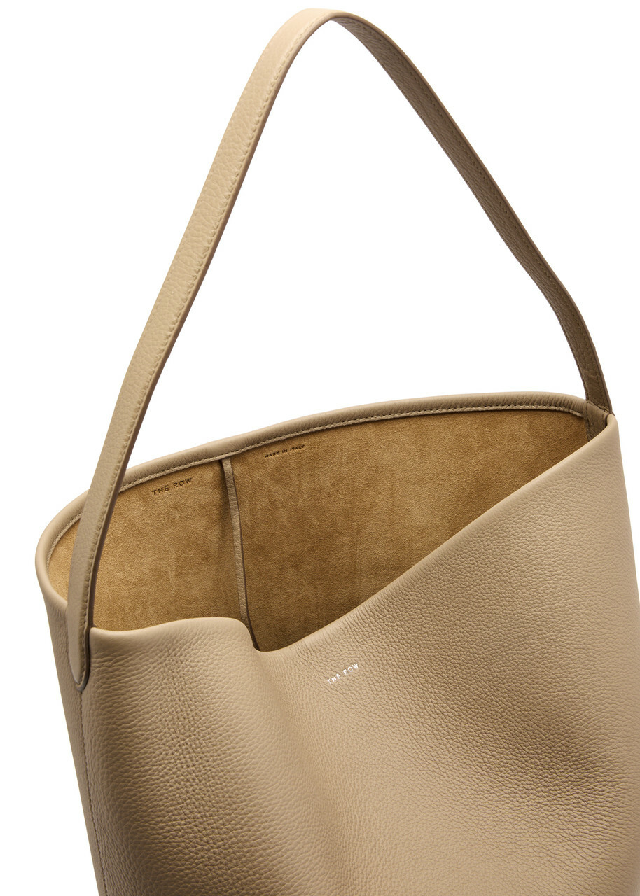 The Row Park Large Leather Tote - Taupe - One Size The Row