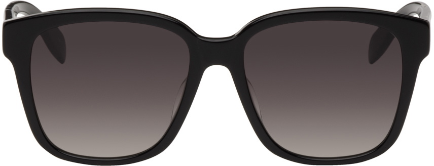 Alexander McQueen Black Graffiti Sunglasses