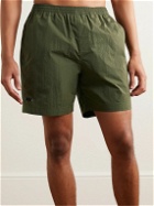 True Tribe - Neat Steve Mid-Length Iridescent ECONYLL® Swim Shorts - Green