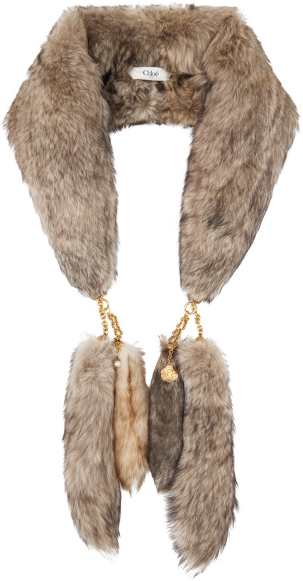 Photo: Chloé Taupe 'The Treasure Tails' Scarf