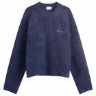 Bound Men's Dexter Cropped Alpaca Jumper in Navy