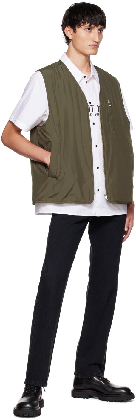 Helmut Lang Khaki Padded Vest Helmut Lang