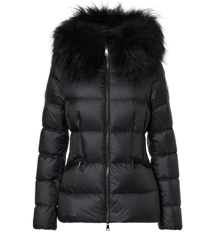 Photo: Moncler Boed shearling-trimmed down jacket