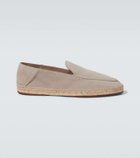 Loro Piana Seaside Walk suede espadrilles
