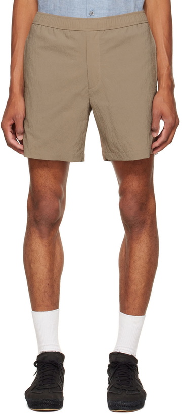 Photo: Theory Tan Curtis Shorts